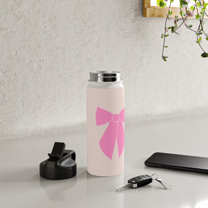 Pink Bow Water Bottle Gallery Image 4