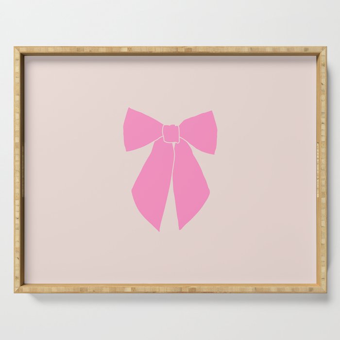 Pink Bow Serving Tray Gallery Image 1