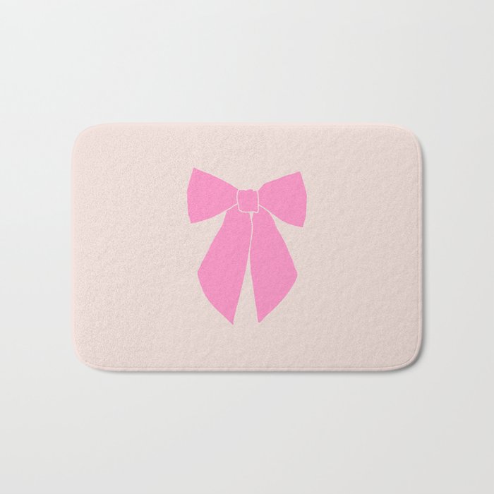 Pink Bow Bath Mat Gallery Image 1