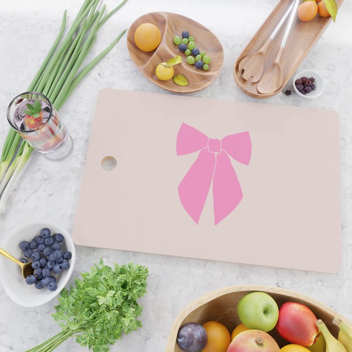 Pink Bow Cutting Board Gallery Image 2