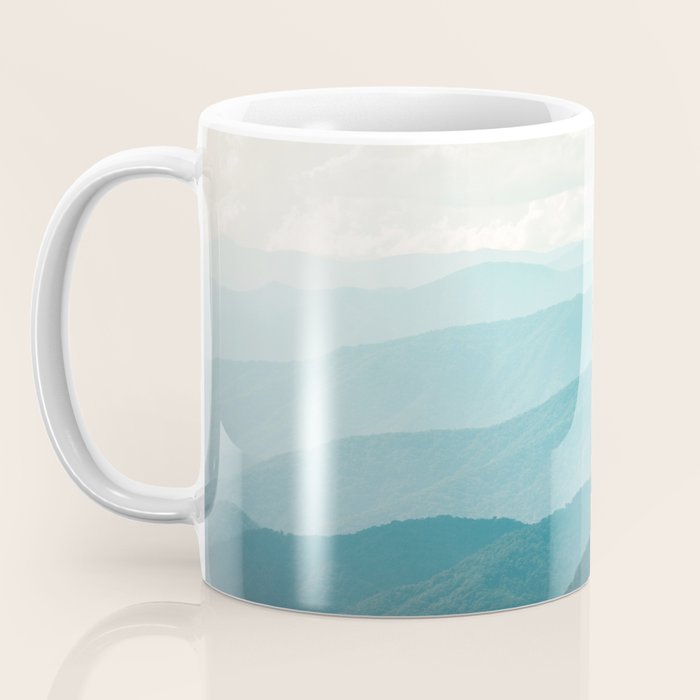 Turquoise Smoky Mountains - Wanderlust Nature Photography Coffee Mug Gallery Image 3