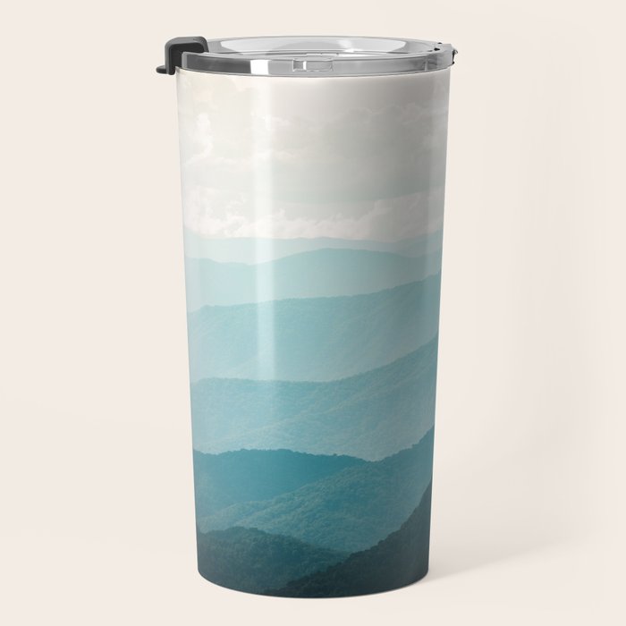 Turquoise Smoky Mountains - Wanderlust Nature Photography Travel Mug Gallery Image 3