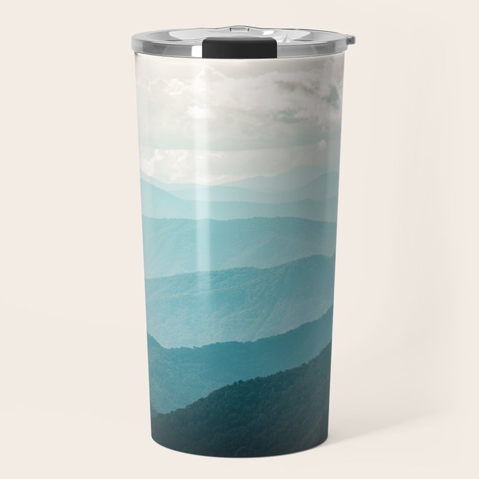 Turquoise Smoky Mountains - Wanderlust Nature Photography Travel Mug Gallery Image 1