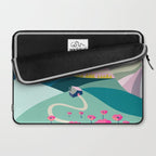 Landscape mountains 001 (Pink version) Laptop Sleeve Gallery Image 2