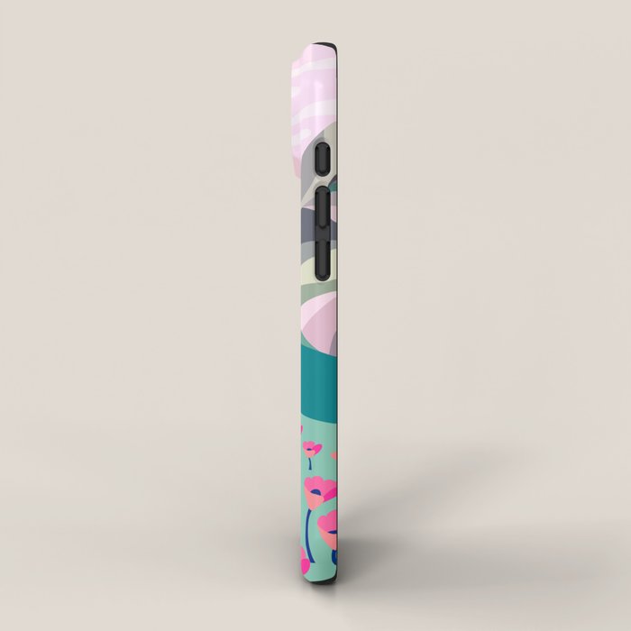 Landscape mountains 001 (Pink version) iPhone Case Gallery Image 2