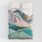 Landscape mountains 001 (Pink version) Comforter Gallery Image 6