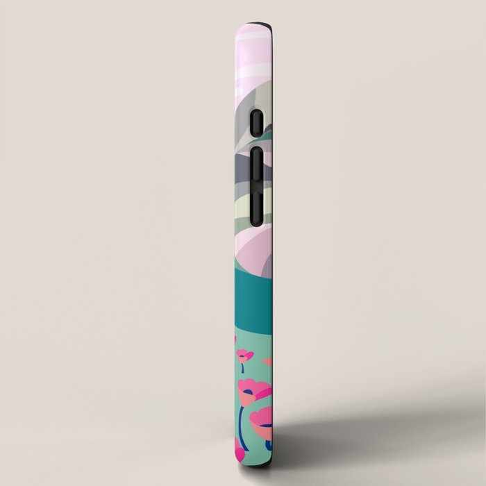 Landscape mountains 001 (Pink version) iPhone Case Gallery Image 2