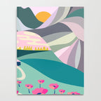 Landscape mountains 001 (Pink version) Notebook Gallery Image 4