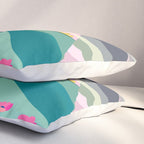 Landscape mountains 001 (Pink version) Pillow Sham Gallery Image 3