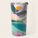Landscape mountains 001 (Pink version) Travel Mug Gallery Image 2