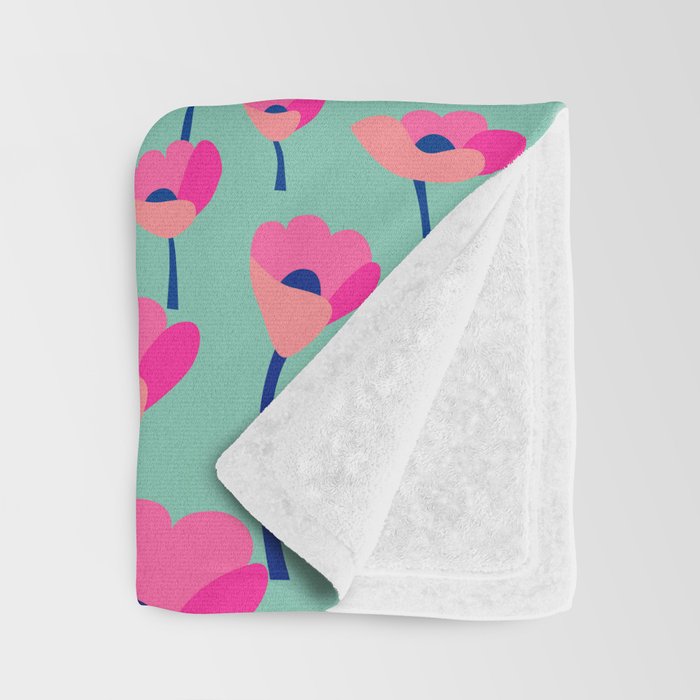 Landscape mountains 001 (Pink version) Throw Blanket Gallery Image 3