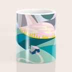 Landscape mountains 001 (Pink version) Coffee Mug Gallery Image 4