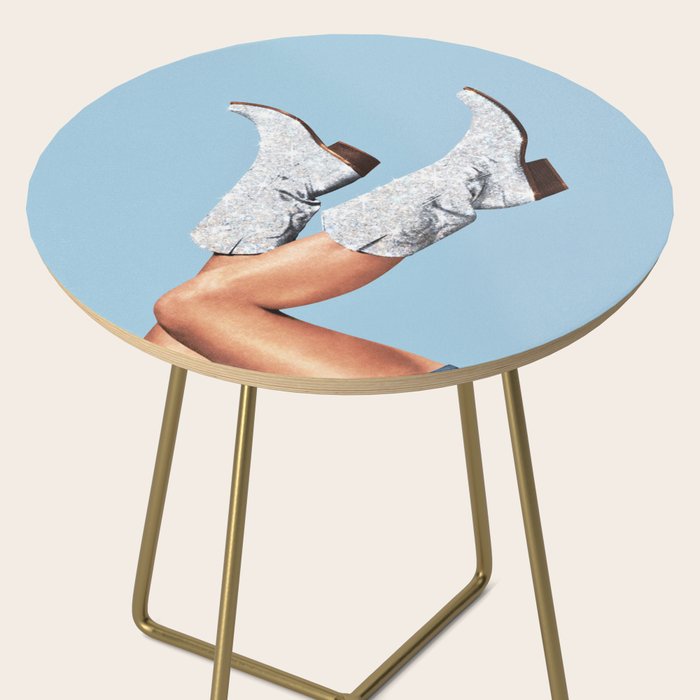 These Boots - Glitter Blue Landscape Side Table Gallery Image 2