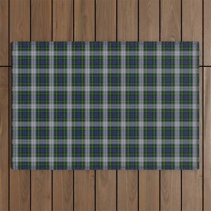 Dress Gordon Scottish Tartan Plaid Pattern Outdoor Rug Gallery Image 1