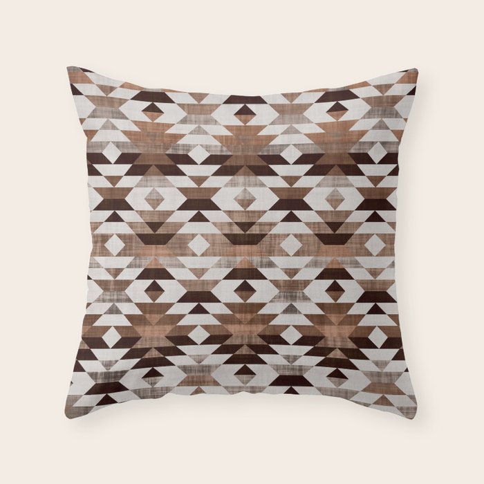 Aztec, Boho Prints Throw Pillow Gallery Image 6