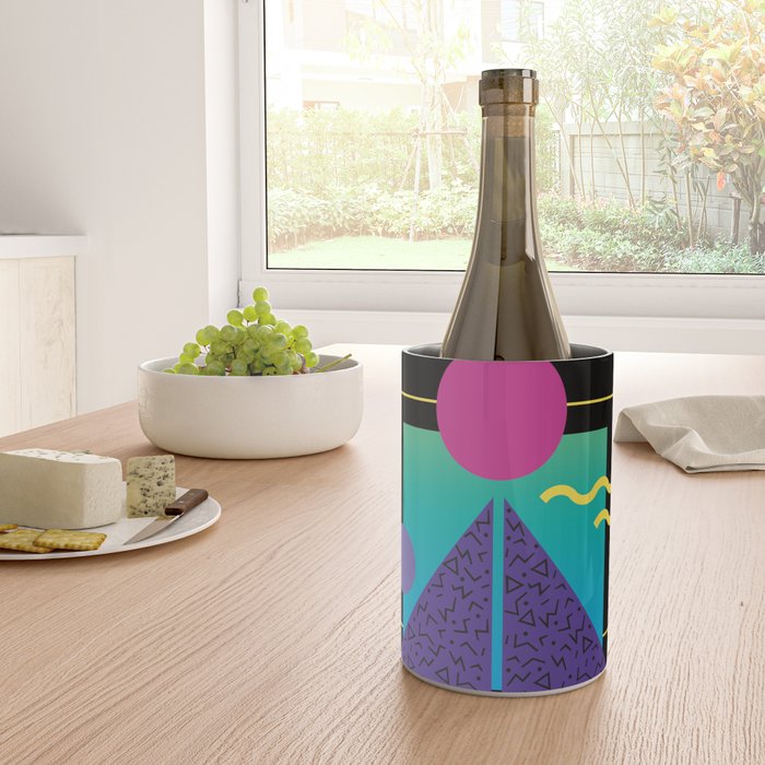 Memphis Pattern 37 / 80s - 90s Retro Wine Chiller Gallery Image 4