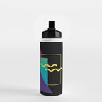 Memphis Pattern 37 / 80s - 90s Retro Water Bottle Gallery Image 2