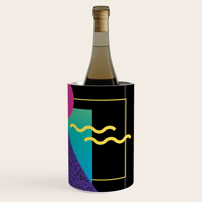 Memphis Pattern 37 / 80s - 90s Retro Wine Chiller Gallery Image 3
