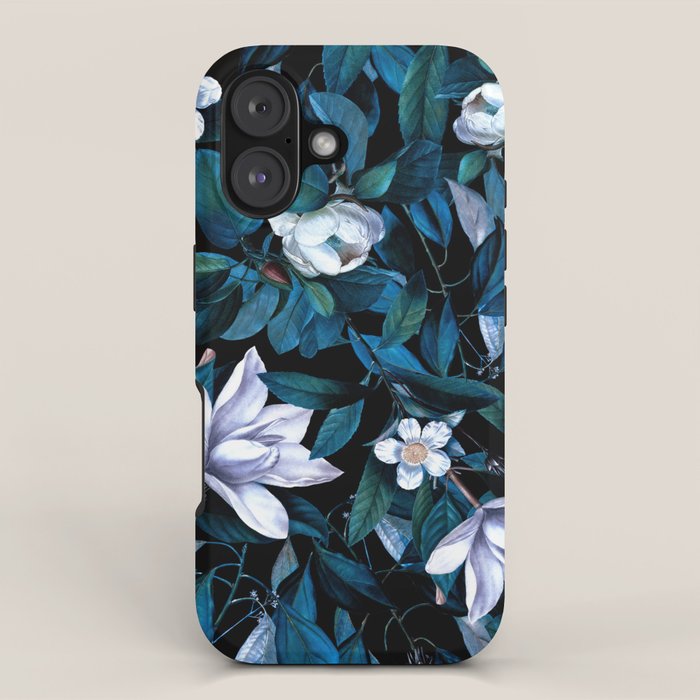 Moon Night Flowers iPhone Case Gallery Image 1