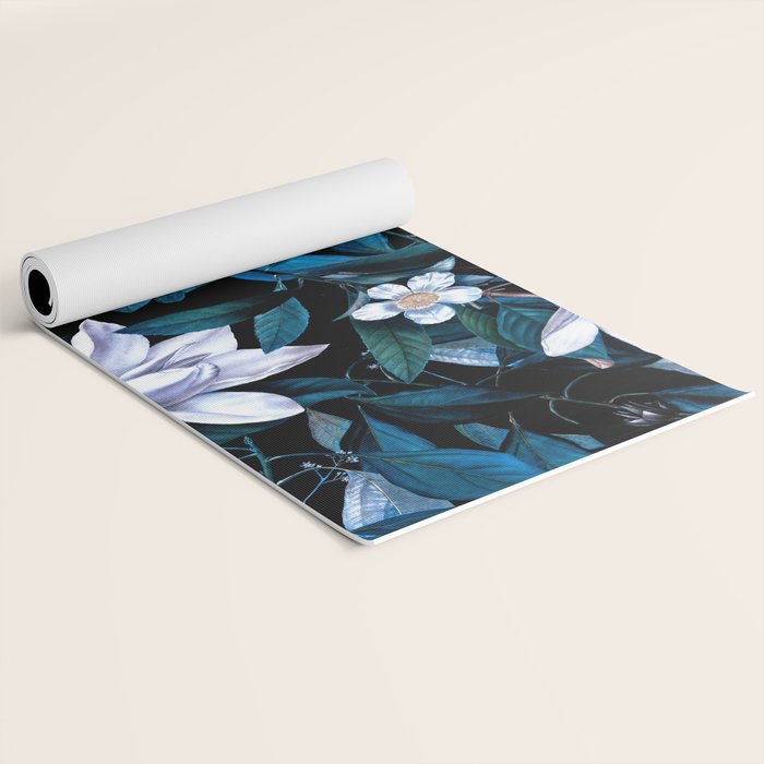 Moon Night Flowers Yoga Mat Gallery Image 2