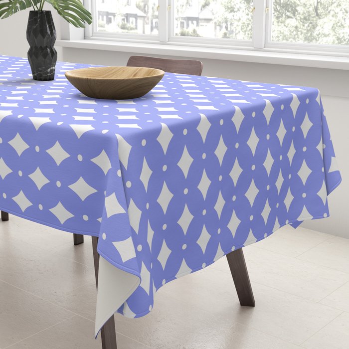 Vintage Stars XVI Periwinkle Blue Tablecloth Gallery Image 3