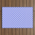 Vintage Stars XVI Periwinkle Blue Outdoor Rug Gallery Image 1