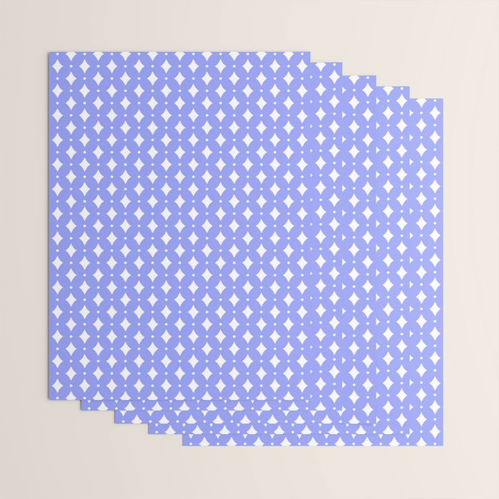 Vintage Stars XVI Periwinkle Blue Wrapping Paper Gallery Image 3