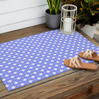 Vintage Stars XVI Periwinkle Blue Outdoor Rug Gallery Image 2
