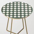 Clovers XXXIX Dark Green Botanical Pattern Side Table Gallery Image 2