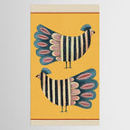 Striped Bird Pair II Tablecloth Gallery Image 2