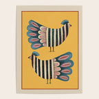 Striped Bird Pair II Poster Gallery Image 4