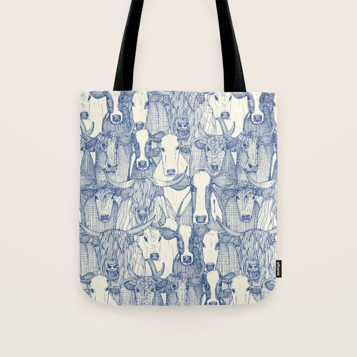 just cattle classic blue pearl Tote Bag Gallery Image 1