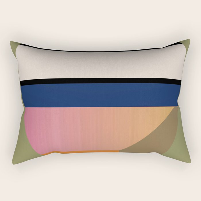 Geometric Abstract Vase 3 Rectangular Pillow Gallery Image 2