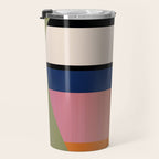 Geometric Abstract Vase 3 Travel Mug Gallery Image 3