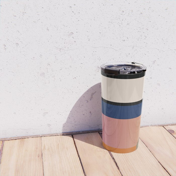 Geometric Abstract Vase 3 Travel Mug Gallery Image 4