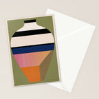 Geometric Abstract Vase 3 Stationery Card Gallery Image 2