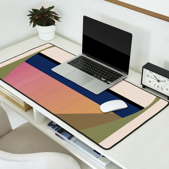 Geometric Abstract Vase 3 Desk Mat Gallery Image 2