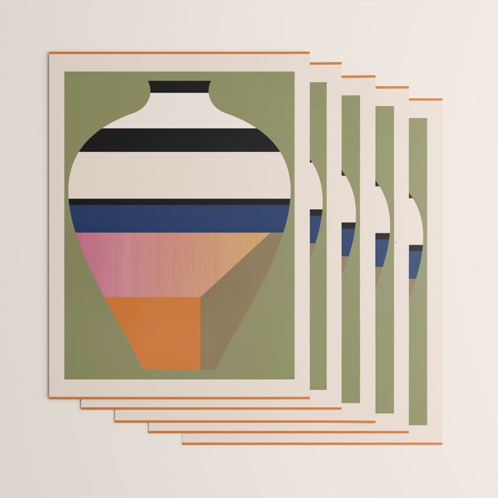 Geometric Abstract Vase 3 Wrapping Paper Gallery Image 3