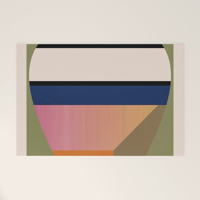 Geometric Abstract Vase 3 Welcome Mat Gallery Image 1