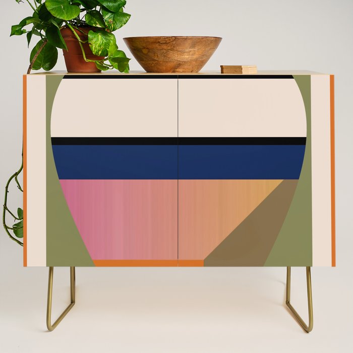 Geometric Abstract Vase 3 Credenza Gallery Image 1