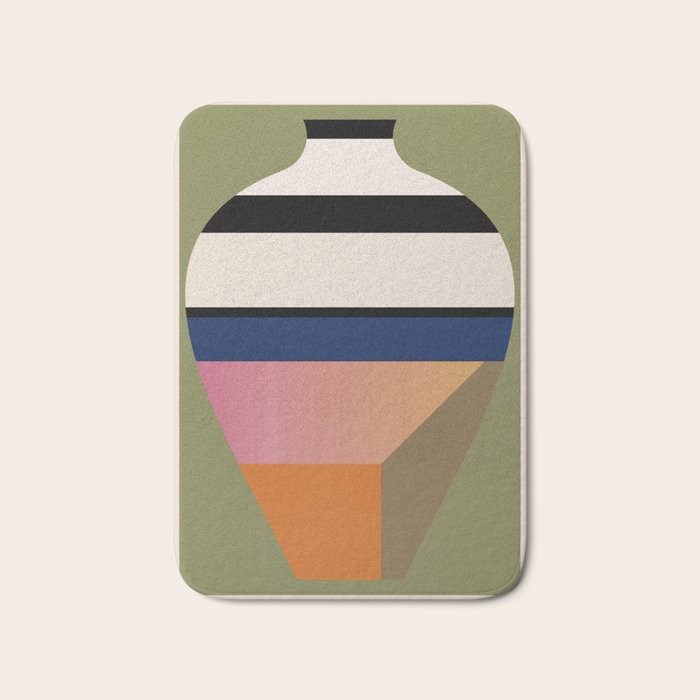 Geometric Abstract Vase 3 Bath Mat Gallery Image 1