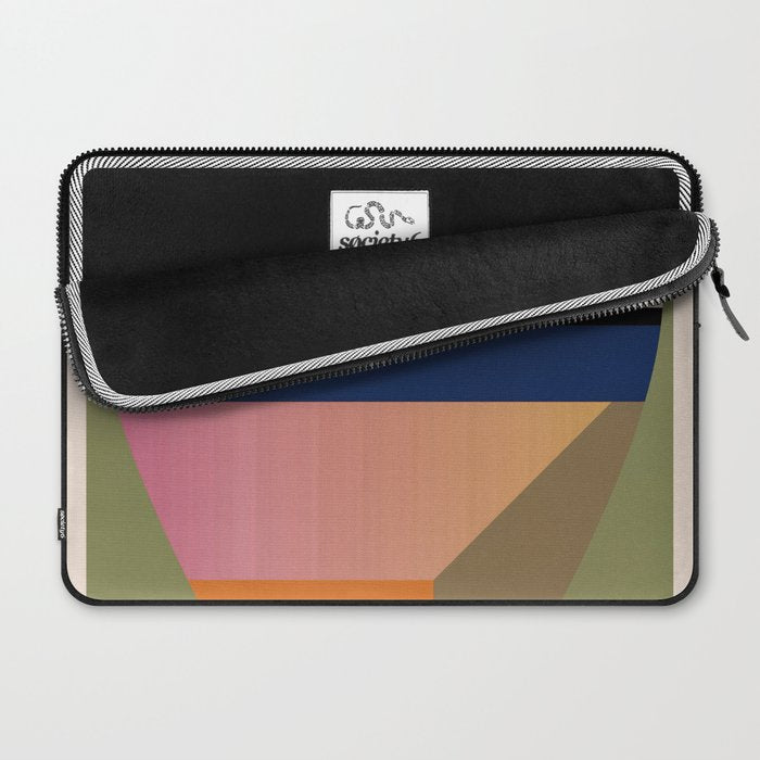 Geometric Abstract Vase 3 Laptop Sleeve Gallery Image 2