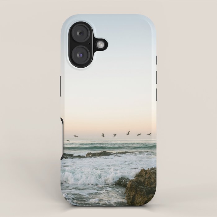 Birds at sunset | Playa Santa Teresa Costa Rica | Travel photography iPhone Case Gallery Image 1
