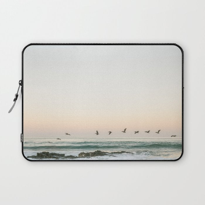 Birds at sunset | Playa Santa Teresa Costa Rica | Travel photography Laptop Sleeve Gallery Image 1