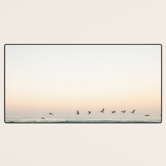 Birds at sunset | Playa Santa Teresa Costa Rica | Travel photography Desk Mat Gallery Image 3