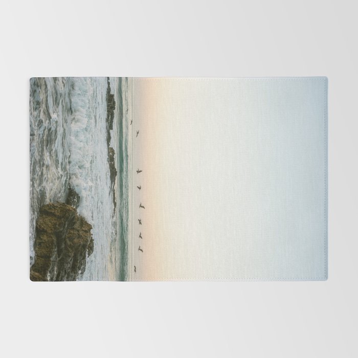 Birds at sunset | Playa Santa Teresa Costa Rica | Travel photography Rug Gallery Image 2