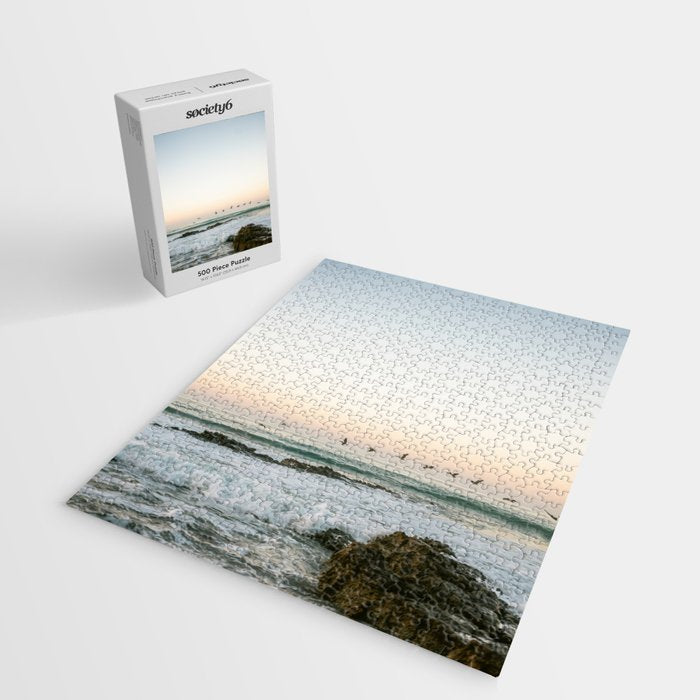 Birds at sunset | Playa Santa Teresa Costa Rica | Travel photography Jigsaw Puzzle Gallery Image 2