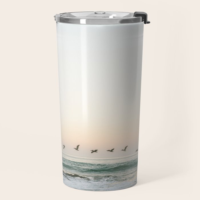 Birds at sunset | Playa Santa Teresa Costa Rica | Travel photography Travel Mug Gallery Image 2