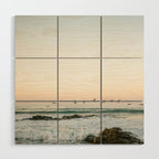 Birds at sunset | Playa Santa Teresa Costa Rica | Travel photography Wood Wall Art Gallery Image 1