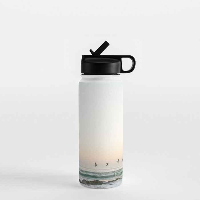Birds at sunset | Playa Santa Teresa Costa Rica | Travel photography Water Bottle Gallery Image 1
